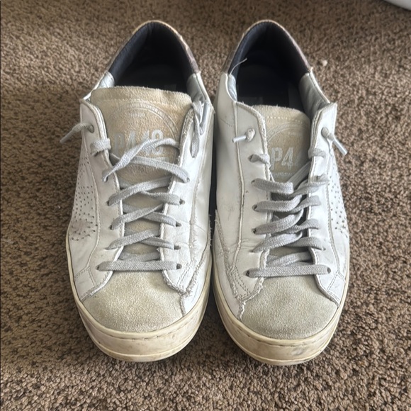 P448 White and Gray Sneakers - Picture 1 of 3